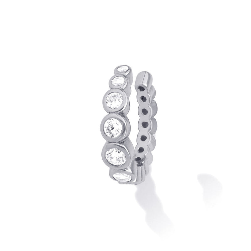 OSEANA 2in1 Earcuff - Silber