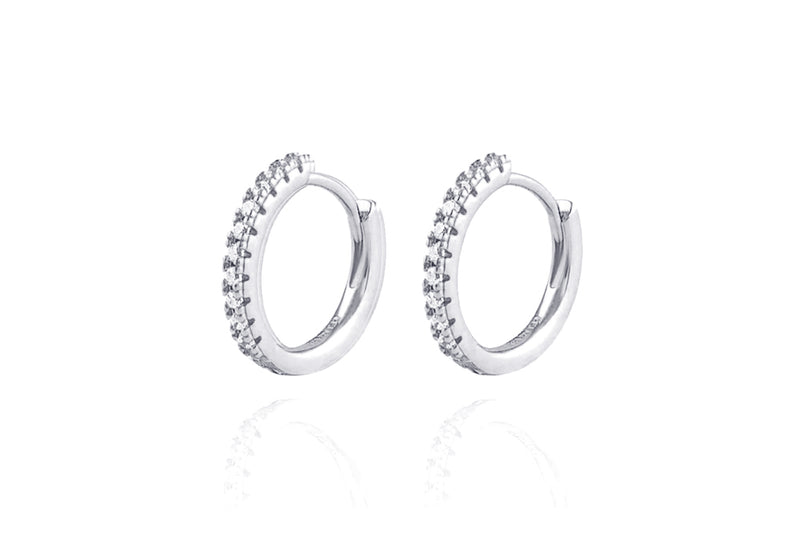 ALEA Mini Hoops - Kleine Creolen - 12mm - 925 Silber rhodiniert