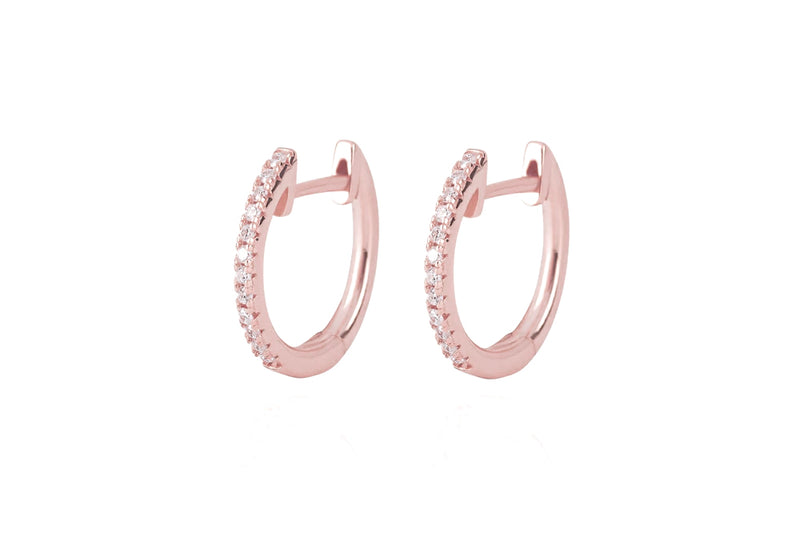 ALEA OVAL HOOPS  - 14k Gold/ Roségold Vermeil