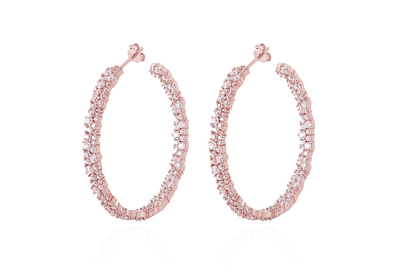 ANAH - DAZZL BIG HOOPS - Roségold - LIMITIERT