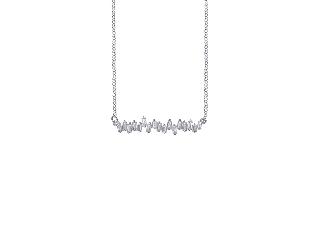 LORA BAGUETTE CHAIN- Silber Rhodiniert - LIMITIERT