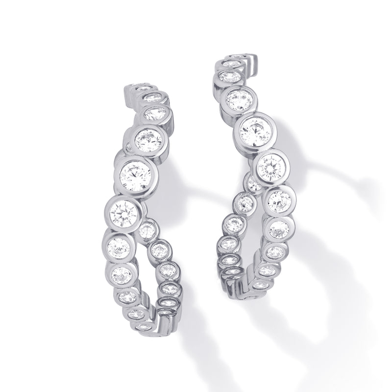 ONDA DI LUSSO - Grand Hoops - Silber