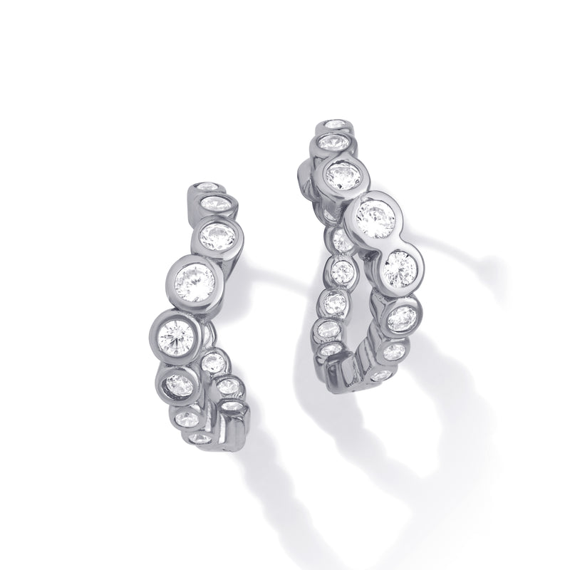 ONDA DI LUSSO - Petite Hoops - Silber