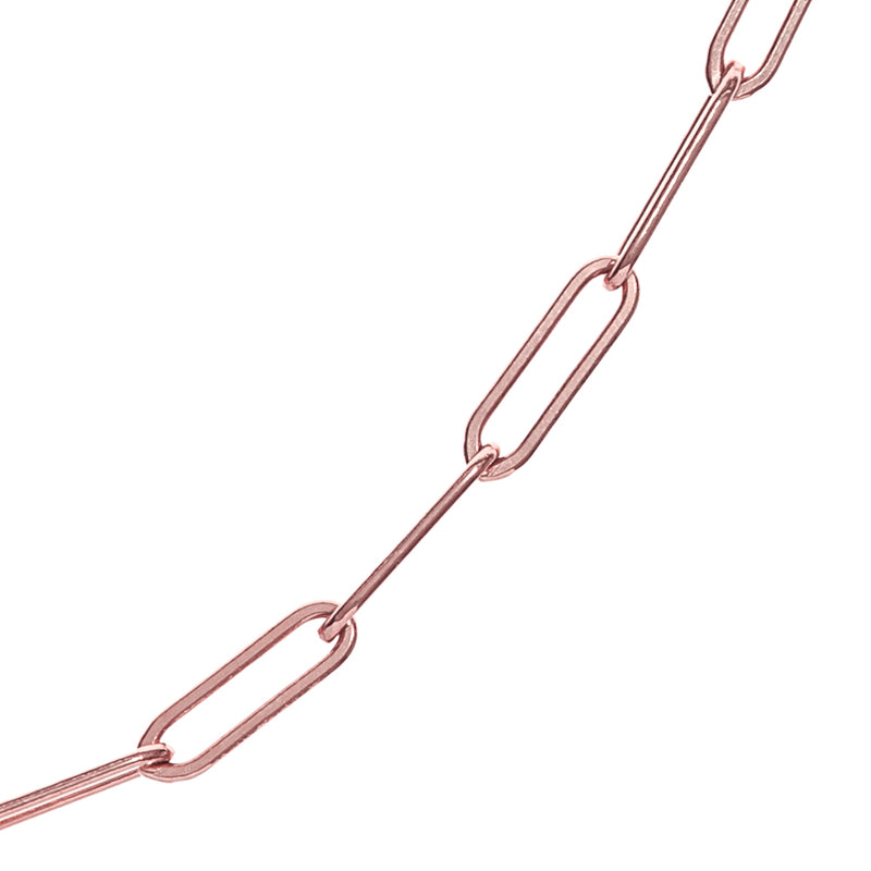 VALDA LARGE Chain - Grobe Gliederkette - Roségold