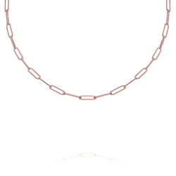 VALDA LARGE Choker - Grobe Gliederkette - Roségold