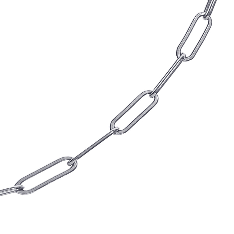 VALDA LARGE Choker - Grobe Gliederkette 35-40cm - Silber