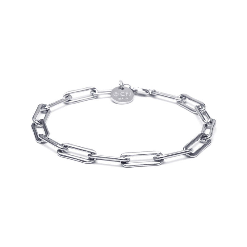 VALDA JUMBO Bracelet - stylisches Gliederarmband - Silber