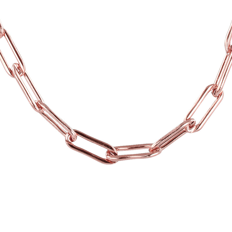 VALDA Jumbo Chain - Grobe Gliederkette 42-46cm - Roségold