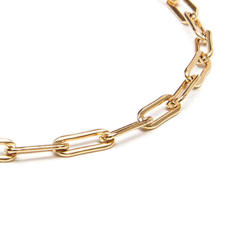 VALDA Jumbo Choker - Grobe Gliederkette 35-40cm -  Gold