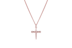 ALIX - THE EXCLUSIVE PM CROSS CHAIN  -  Roségold