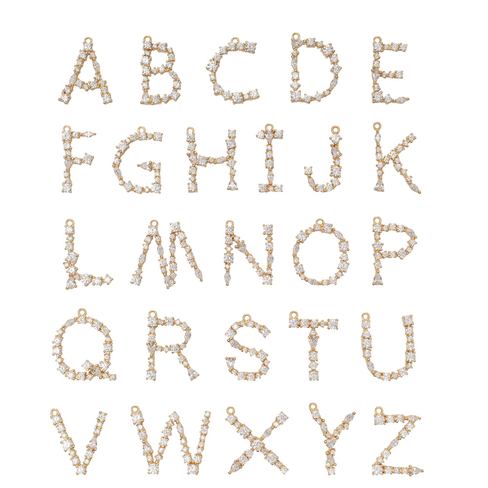 I - Buchstaben Kette - Letter Chain - Gold - CLASSYANDFABULOUS JEWELRY