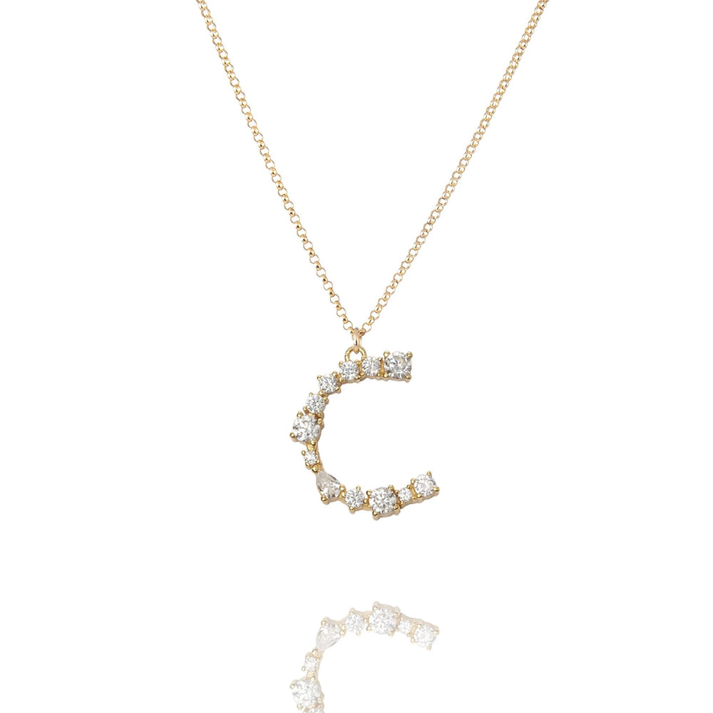 C - Buchstaben Kette - Letter Chain - Gold - CLASSYANDFABULOUS JEWELRY